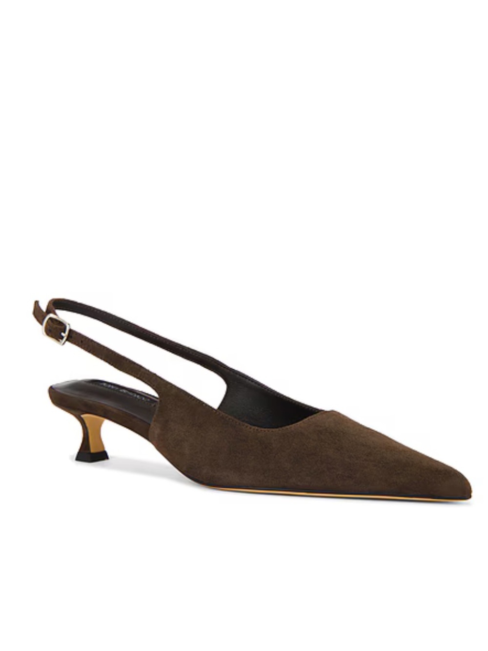 Tony Bianco Crush Slingbacks Pumps Espresso Suede Brown Shoes Revolve 7.5